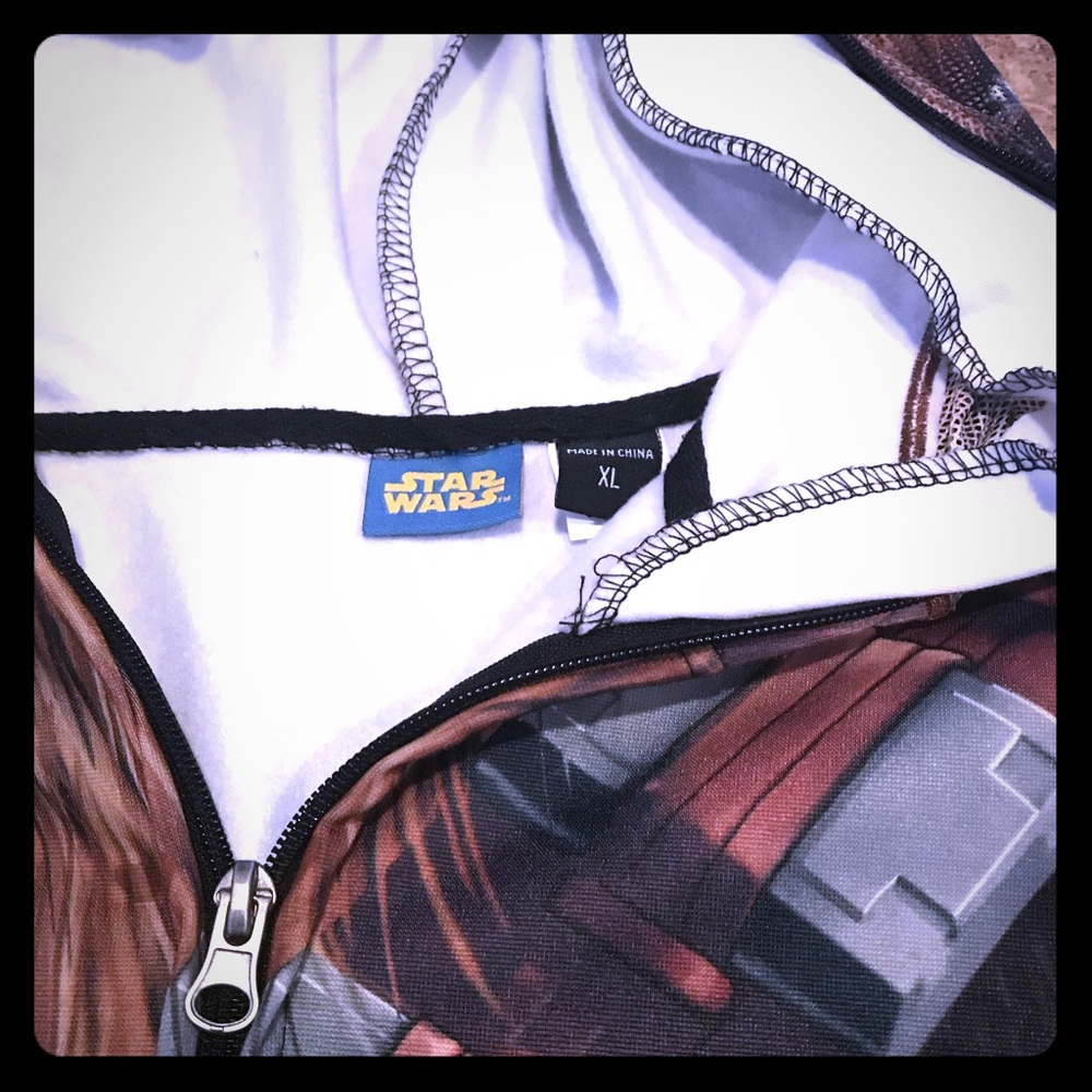Chewbacca mesh face hooded sweatshirt